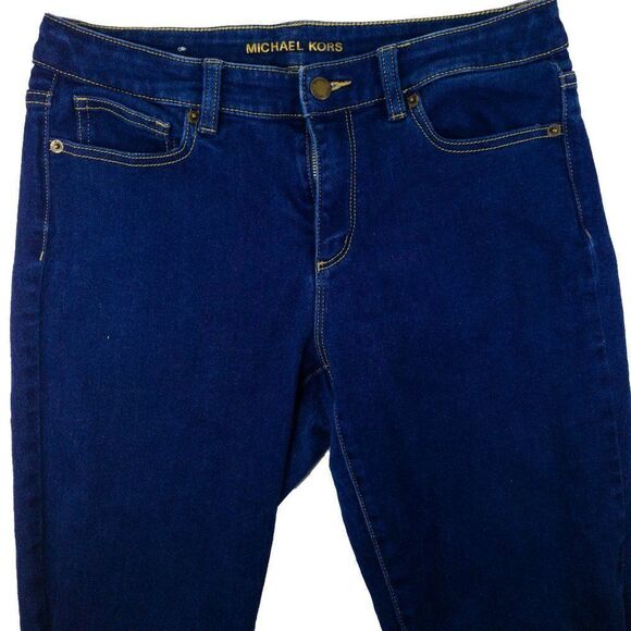 Michael Kors Izzy Skinny Mid-Rise Jeans Size 8 - Picture 1 of 6